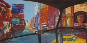 Voir le détail de cette oeuvre: New York by Bus    VILLE ROUGE